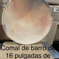 Comal De Barro Para Tortillas De 16 Pulgadas 