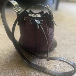Coach Crossbody Bag Brown Leader And Violet 