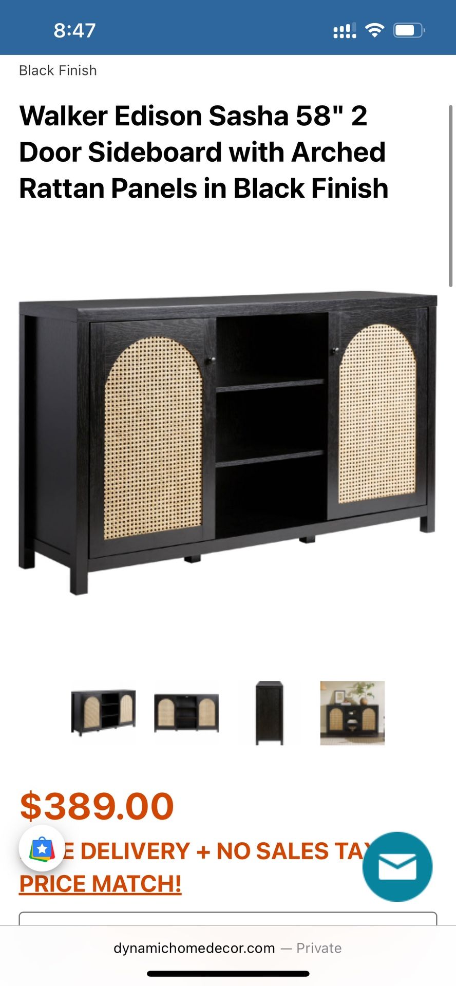 Walker Edison TV Stand For Sale