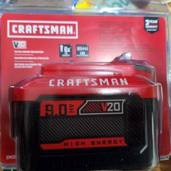 Craftsman 9.0ah V20 Lithium Ion Battery. New