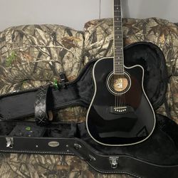 Oscar Schmidt Acoustic/Electric Guitar (Built In Tuner)