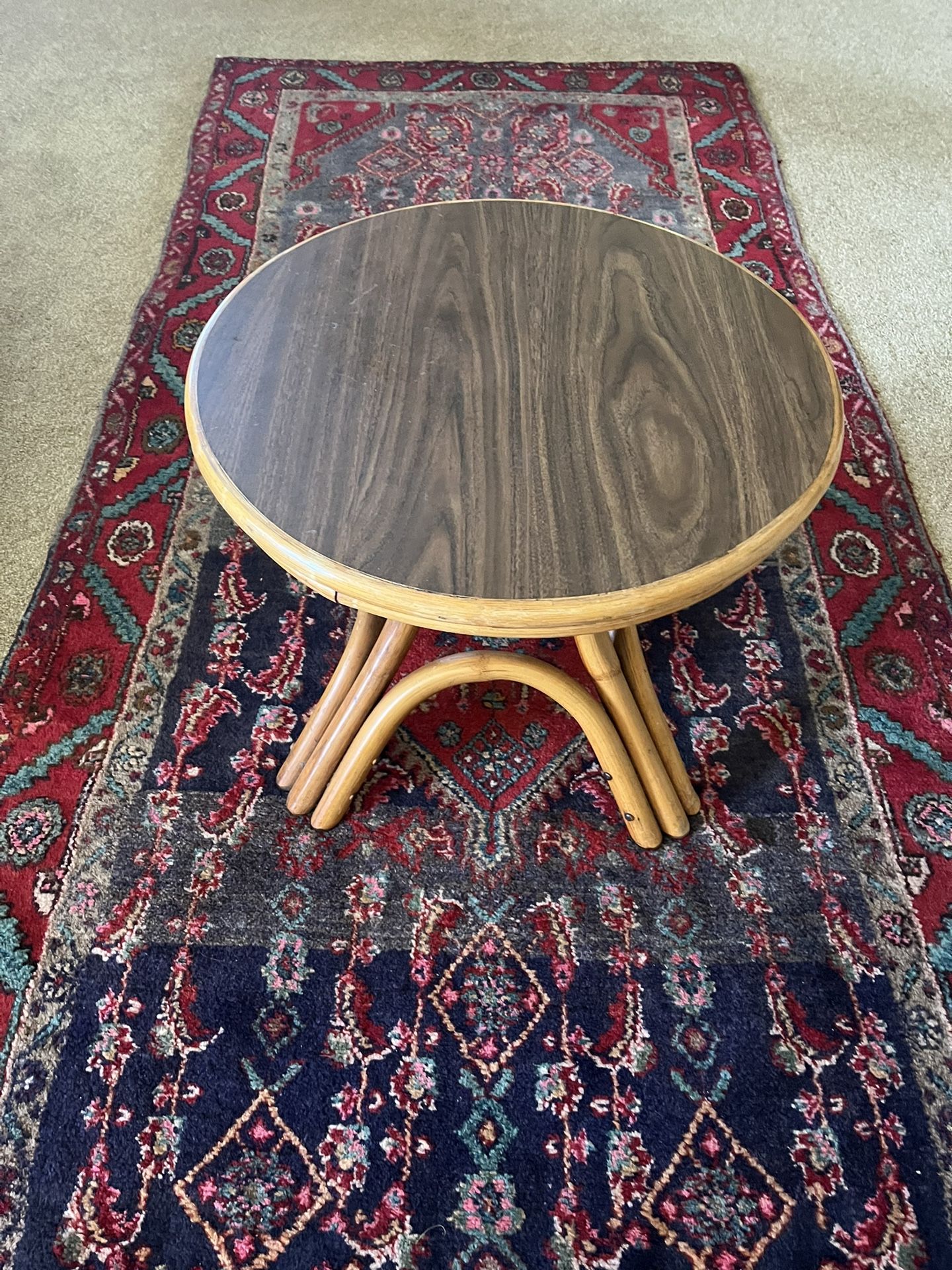 Vintage Rattan End Table  CoffeeTable