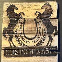 Custom Laser Engraving Wood Hand Made Art Reclaimed Each Item Is One Of A Kind 
