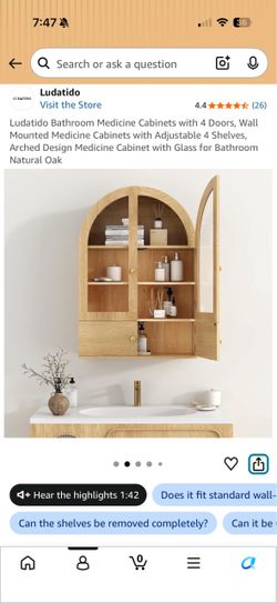 Bathroom cabinets