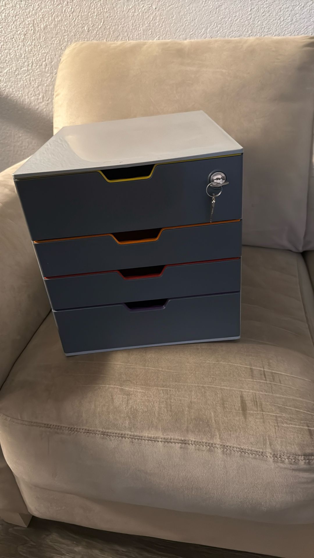 Storage Box With Drawers And Locks