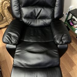 Black Leather Recliner