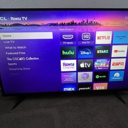 43 TCL ROKU 4K 2160p UHD Smart Tv 