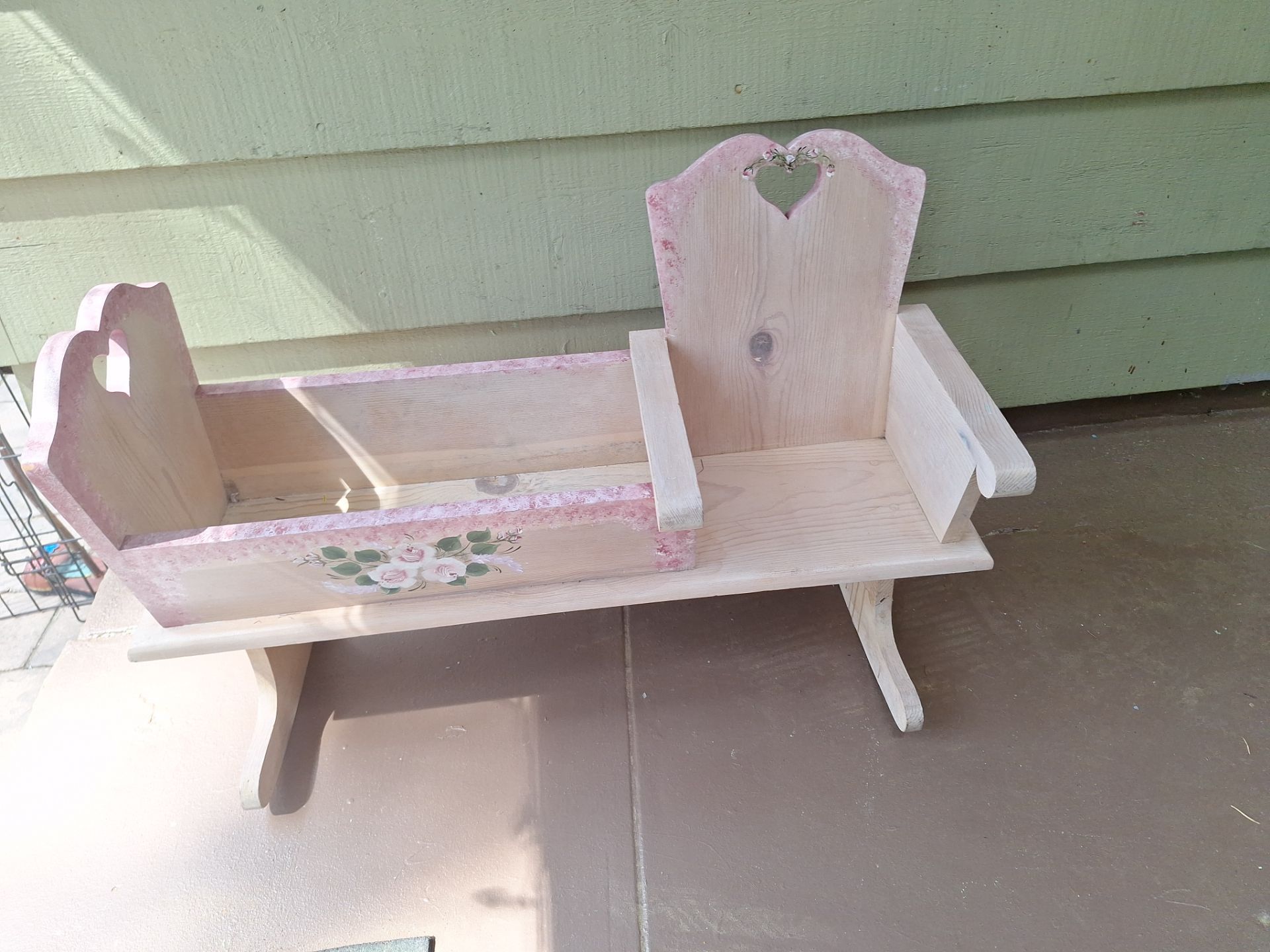 Accent Nursery Rocking chair and doll cradle combo