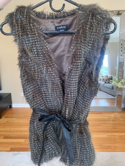 Bebe Faux Fur Vest Size XS