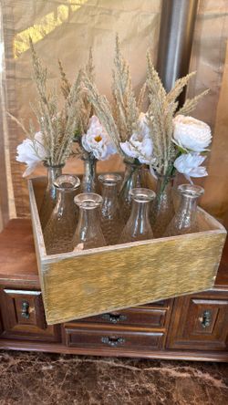 Clear Hammered Glass Pebbled Texture Decorativ Bottle 5 $ Each