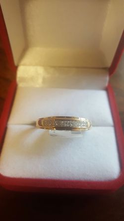 Men Solid 10k Diamond ring