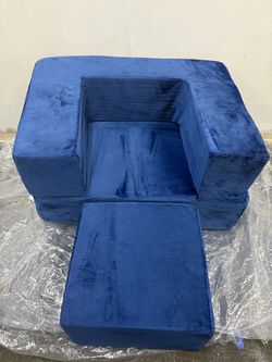 Blue kids sectional sofa brand new in box