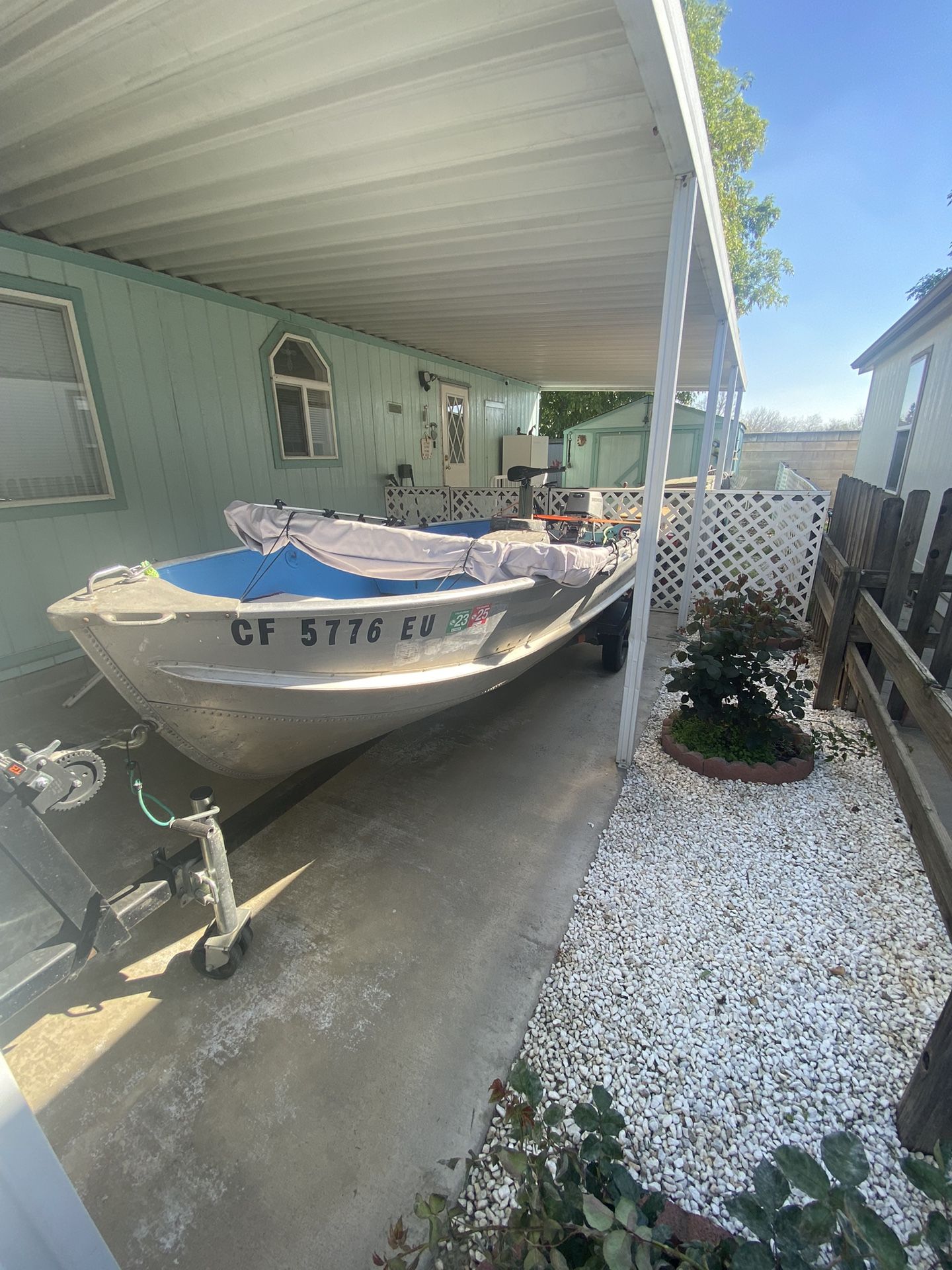 14 Ft. Aluminum Boat With 9.9 Honda Motor