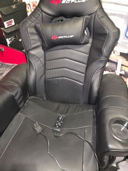 Gaming chair massager built in