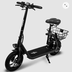 PHANTOMGOGO COMMUTER R1 PRO SEATED SCOOTER BLACK (15MPH/20MR)