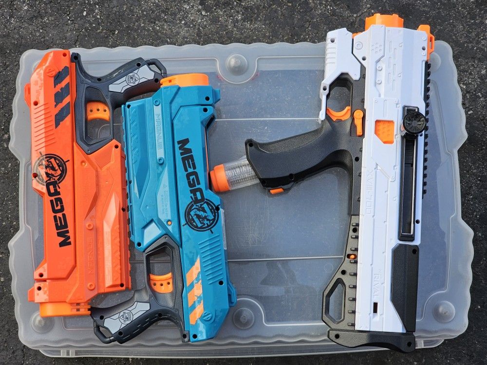 3 Nerf Guns