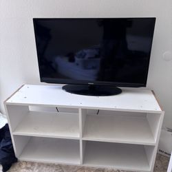 White TV Stand 