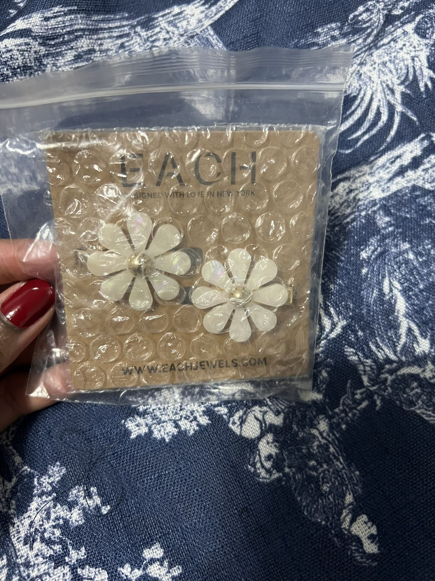 Each Jewels Flower Barrette Set