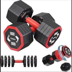 Yoleo Adjustable Dumbbell 50LB Set