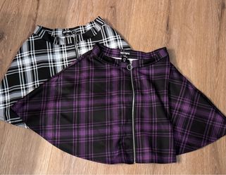 Hot Topic Plaid Skater Skirts – Set of 2
