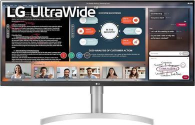 LG 34WN650-W UltraWide Monitor 34" 21:9 FHD (2560 x 1080) IPS Display, VESA DisplayHDR 400    