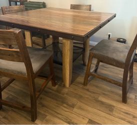 7-Piece Rustic Counter-Height Dining Set