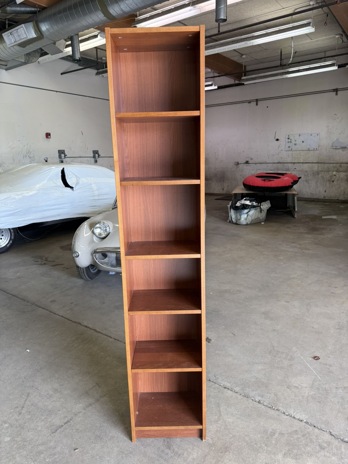 Beautiful tall wooden bookcase