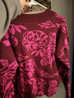 floral sweater 