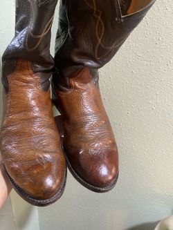 Vintage Tony Lama  Made in USA Western Boots Size7.5D new sole’s