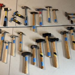 Vintage Hammers MADE IN USA $5-$25 each 