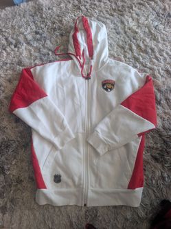 Florida Panthers NHL Zip-Up Hoodie – White/Red – Size M