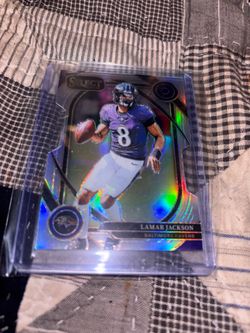 Lamar Jackson select club level die cut refractor