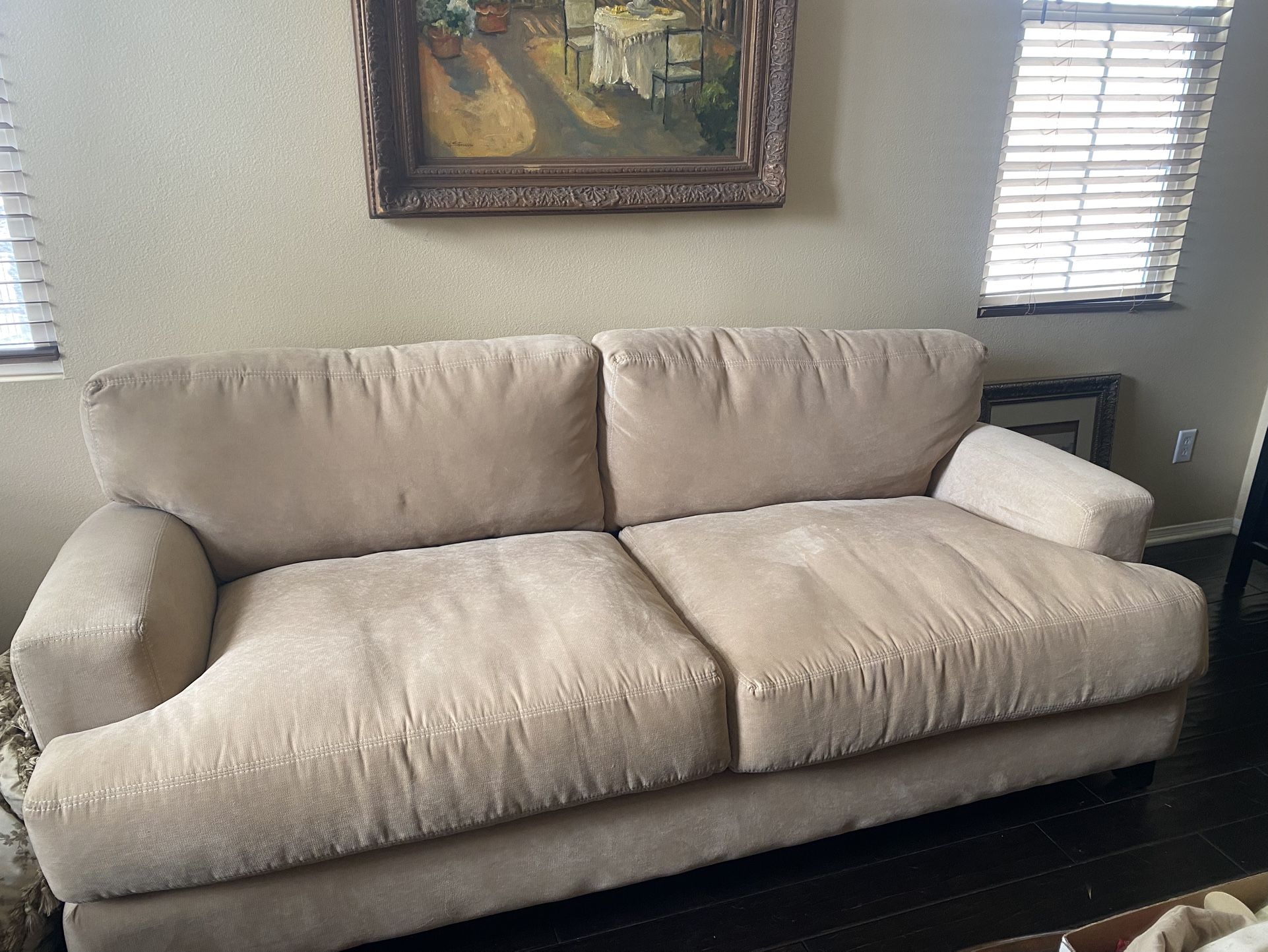 Custom velvet Couch