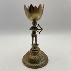 Vintage Brass Cherub Egg Stand