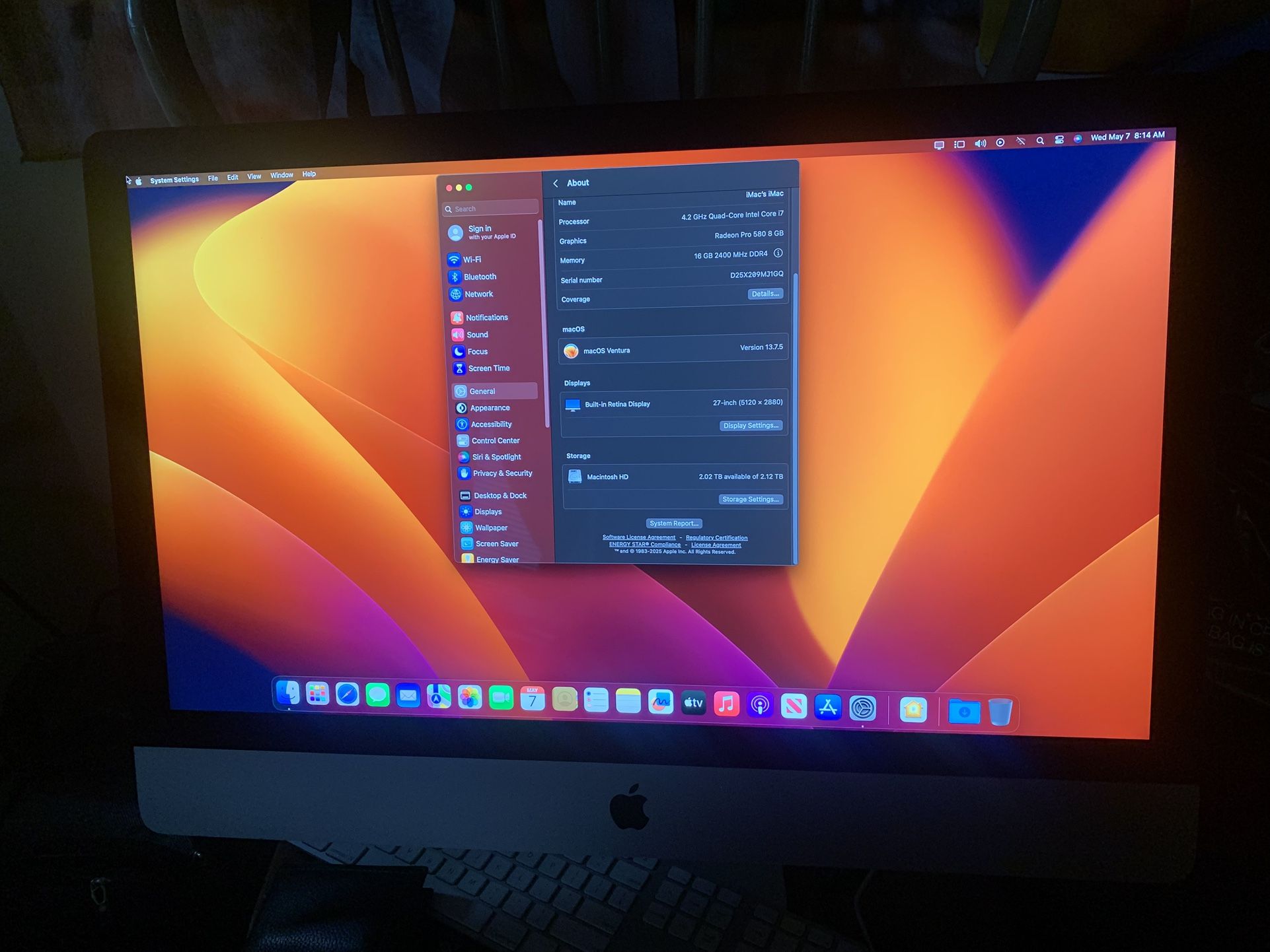 2017 27 Inch 5k iMac Mint Condition