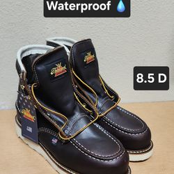 Thorogood work boits sz 8.5 D STEEL MOC TOE