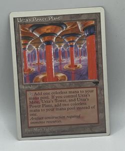 MTG Chronicles Urza’s Power Plant (Columns) Land Card