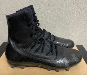 GUC Mens Under Armour Black Highlight MC Football Cleats (Men’s Size 10) - $35
