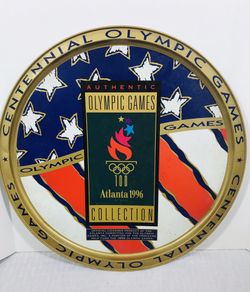 Vintage 1996 Centennial Olympic Games Collector’s Aluminum Round Tin Tray