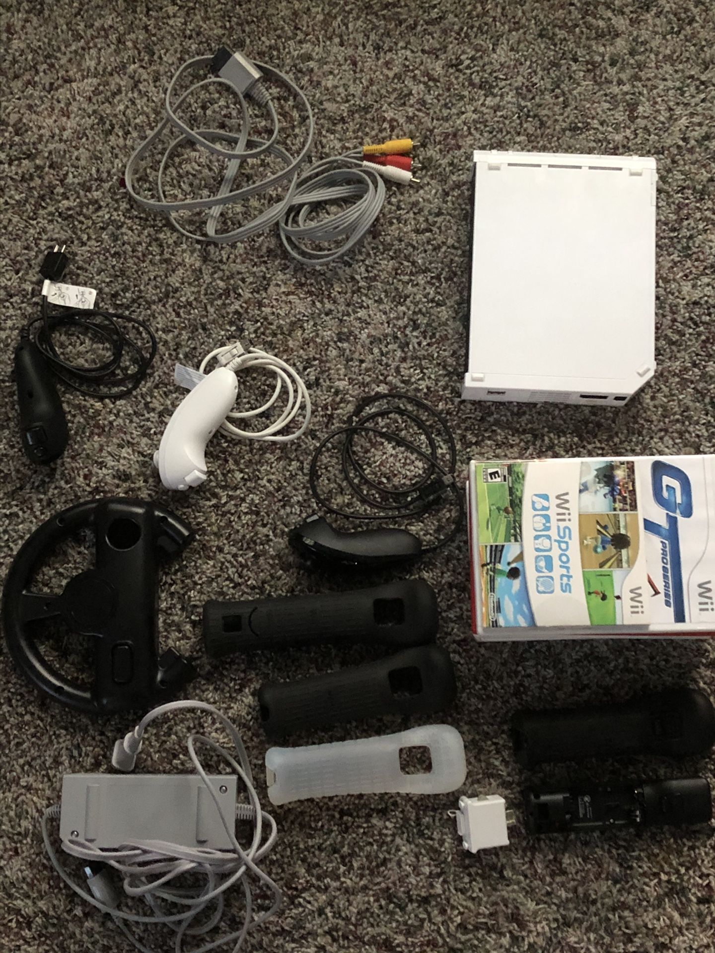 Wii with accessories