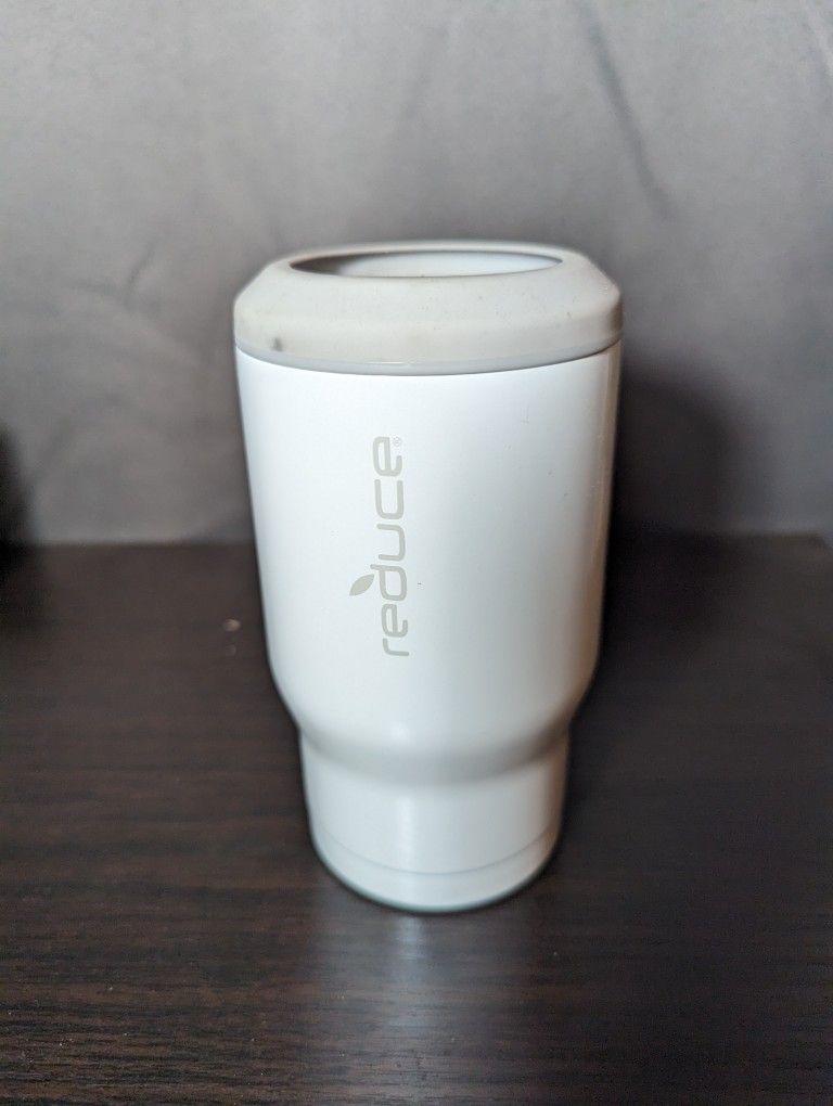 White Tumbler With Silicon Rim