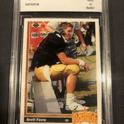 Brett Favre 1991 Upper Deck #13 RC (BCCG 10) Black Friday