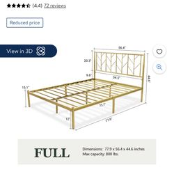 Gold Bed Frame 