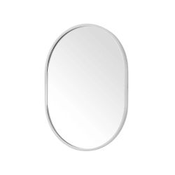 New Home Decorators 24" Oval Bathroom Mirror - Brushed Nickel
