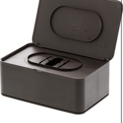 YAMAZAKI home 3256 Home Acrylonitrile Butadiene Styrene (ABS) Wet Tissue Case-Wipe Dispenser Storage Box Container, Brown