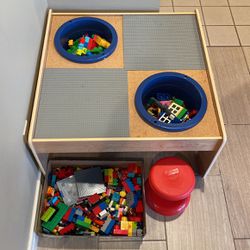 Lego Table Stool And Hundreds Of Lego Pieces for in WA - OfferUp