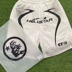 White Hellstar Shorts