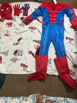 Spiderman  costume  size  7-8