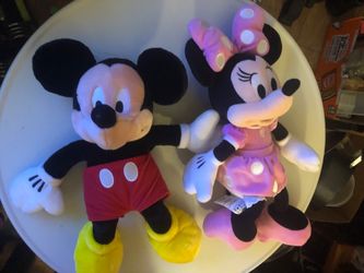 Mickey & Minnie Mouse Plush 16”