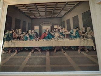 Vintage last supper picture